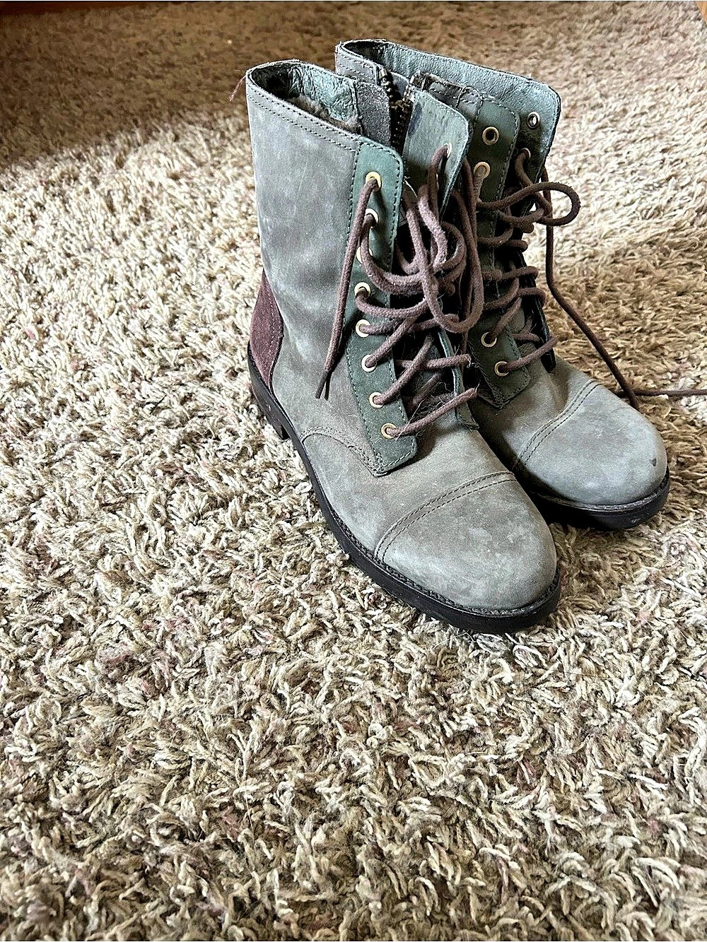 UGG Kilmer Boot Women's Combat Boots Gray & Purple